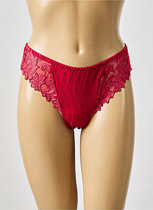 Tanga tulle transparent rouge PRIMADONNA femme