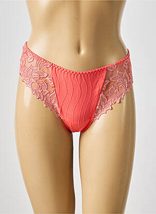 Tanga tulle transparent orange PRIMADONNA femme