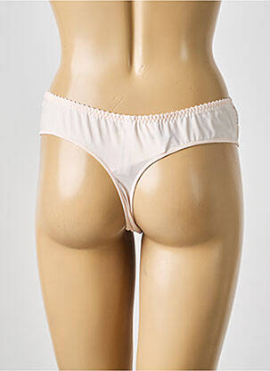 Tanga tissage satiné rose PRIMADONNA femme