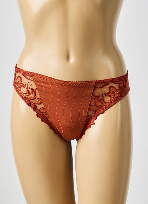 Culotte broderie marron PRIMA DONNA femme