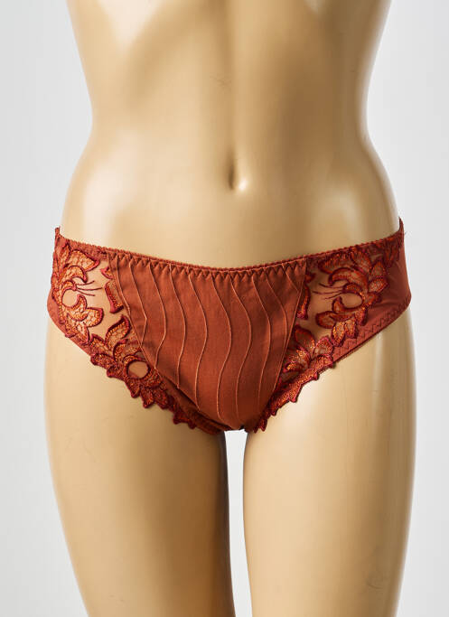 Culotte broderie marron PRIMA DONNA femme