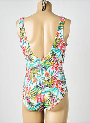 Maillot de bain 1 pièce imprimé fantaisie blanc LAGON BLEU femme