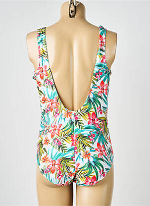 Maillot de bain 1 pièce imprimé fantaisie vert LAGON BLEU femme
