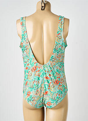 Maillot de bain 1 pièce imprimé fantaisie vert LAGON BLEU femme
