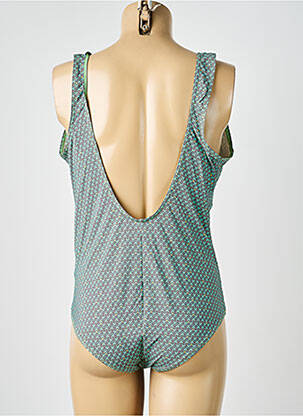 Maillot de bain 1 pièce imprimé fantaisie bleu LAGON BLEU femme