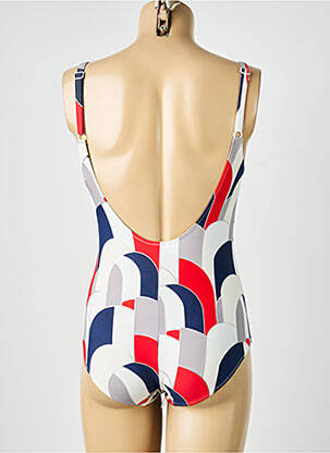 Maillot de bain 1 pièce imprimé fantaisie bleu LAGON BLEU femme