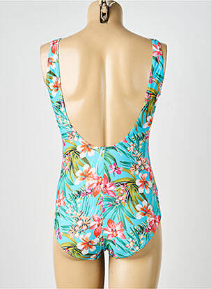 Maillot de bain 1 pièce imprimé fantaisie bleu LAGON BLEU femme