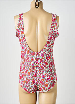 Maillot de bain 1 pièce imprimé fantaisie rose LAGON BLEU femme