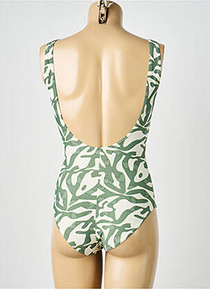 Maillot de bain 1 pièce imprimé fantaisie vert LAGON BLEU femme