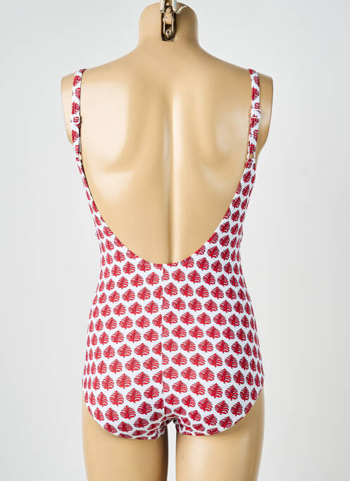 Maillot de bain 1 pièce blanc LAGON BLEU femme