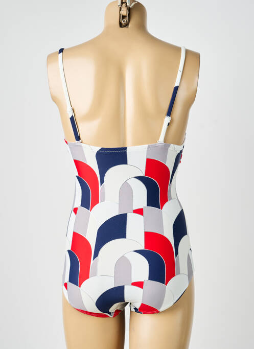 Maillot de bain 1 pièce imprimé fantaisie bleu LAGON BLEU femme