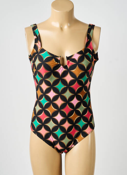 Maillot de bain 1 pièce noir LAGON BLEU femme