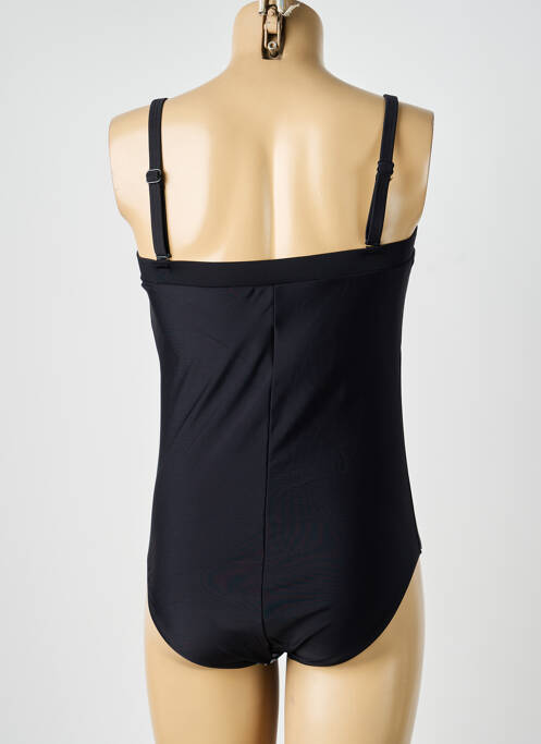 Maillot de bain 1 pièce imprimé fantaisie noir LAGON BLEU femme