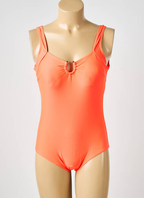 Maillot de bain 1 pièce orange LAGON BLEU femme