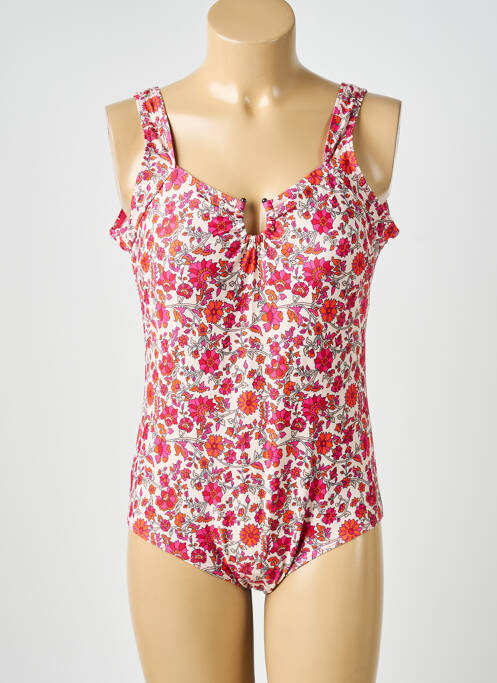 Maillot de bain 1 pièce rose LAGON BLEU femme