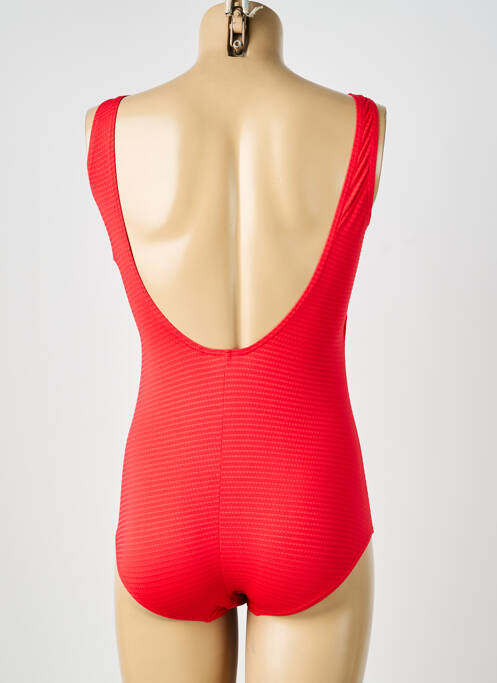 Maillot de bain 1 pièce rouge LAGON BLEU femme