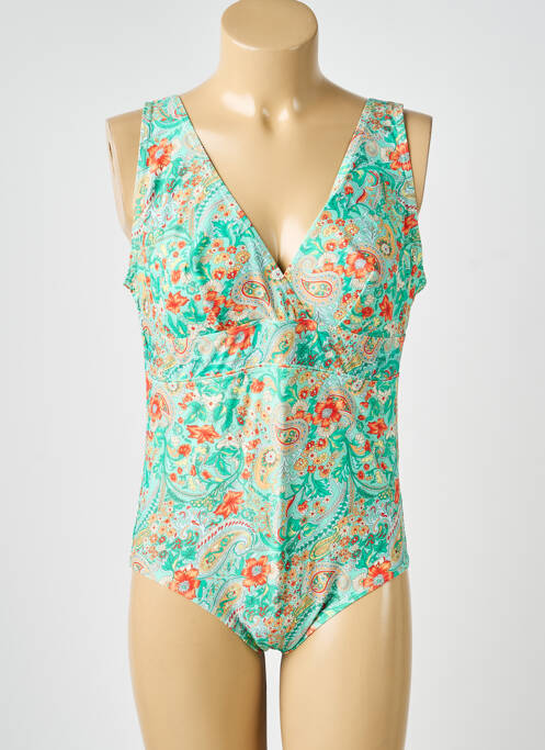 Maillot de bain 1 pièce vert LAGON BLEU femme