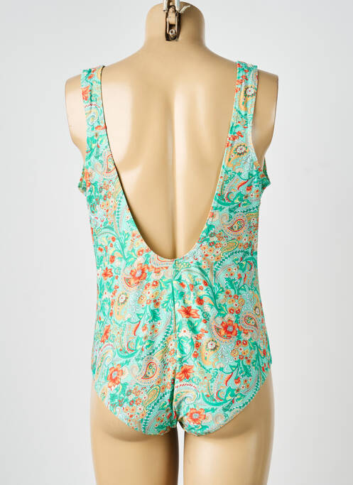 Maillot de bain 1 pièce vert LAGON BLEU femme
