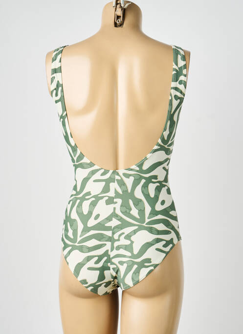 Maillot de bain 1 pièce vert LAGON BLEU femme