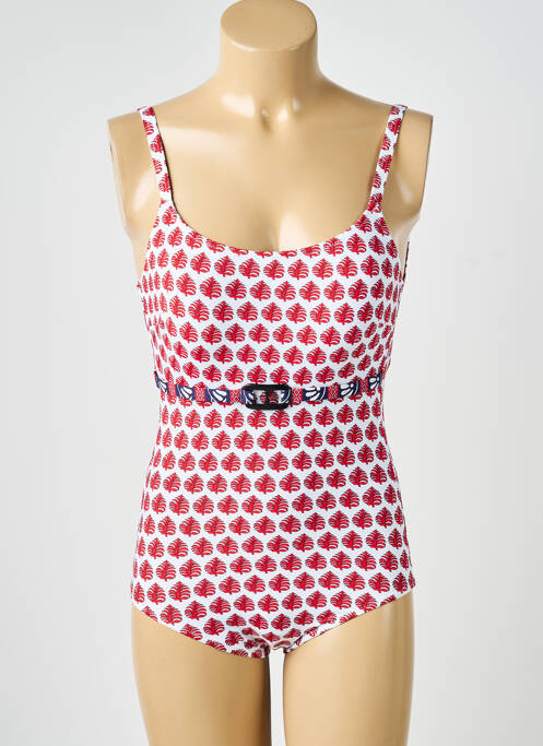 Maillot de bain 1 pièce imprimé fantaisie blanc LAGON BLEU femme