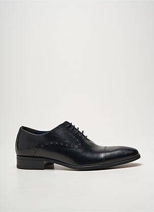 Derbies tissage satiné talon bas noir WESTBURY homme
