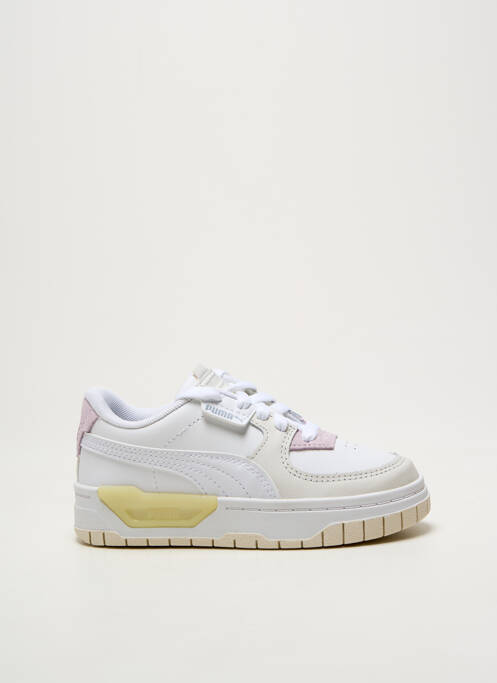 Baskets fermeture lacets bout rond blanc PUMA fille