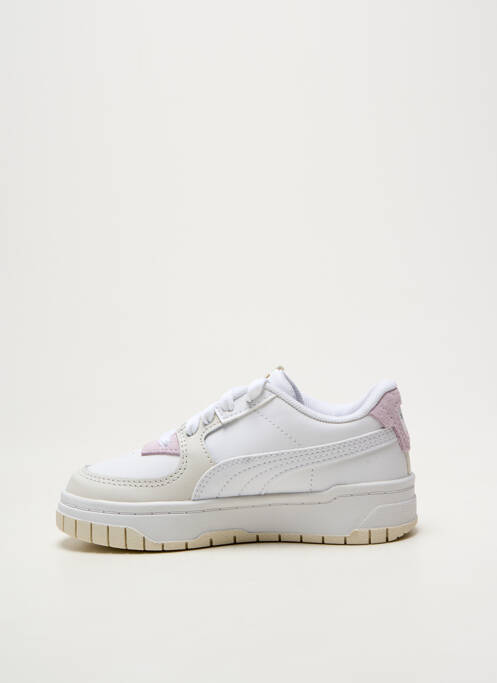 Baskets fermeture lacets bout rond blanc PUMA fille