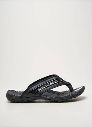 Tongs voute plantaire bout ouvert noir ENERGIE homme