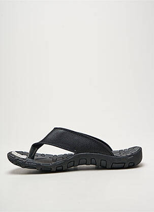 Tongs voute plantaire bout ouvert noir ENERGIE homme