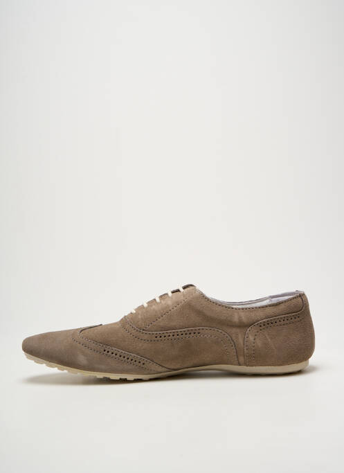 Baskets bout rond bout rond beige BAXTON homme