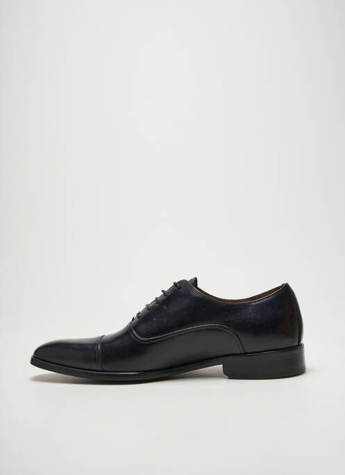 Derbies bout carré talon bas noir BROXTON homme