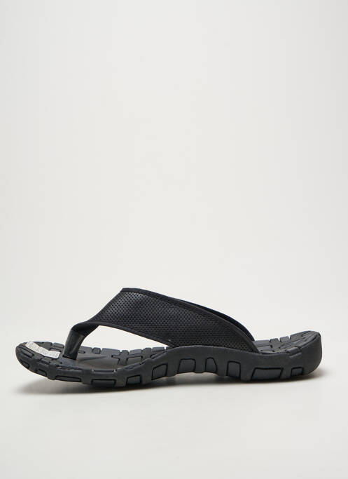 Tongs voute plantaire bout ouvert noir ENERGIE homme