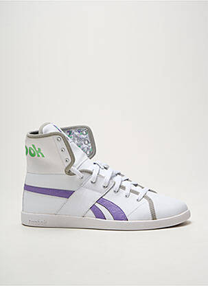 Baskets bout rond talon plat jusqu'à 3cm blanc REEBOK femme