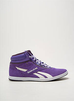 Baskets bout rond talon plat jusqu'à 3cm violet REEBOK femme