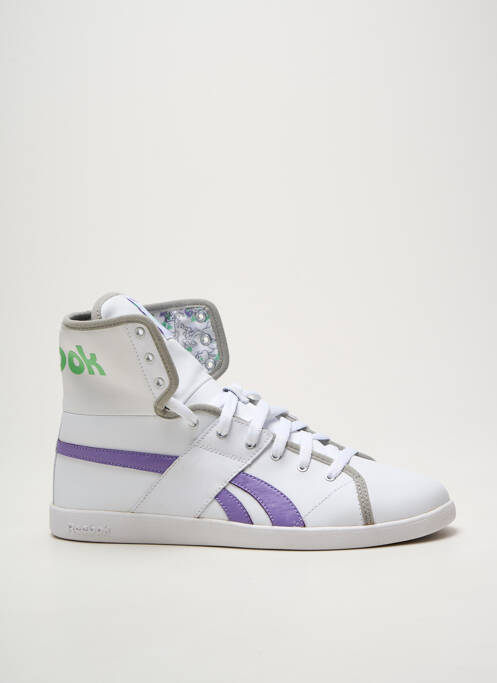 Baskets bout rond talon plat jusqu'à 3cm blanc REEBOK femme