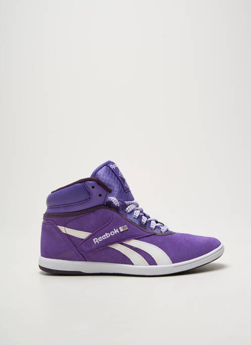 Baskets bout rond talon plat jusqu'à 3cm violet REEBOK femme