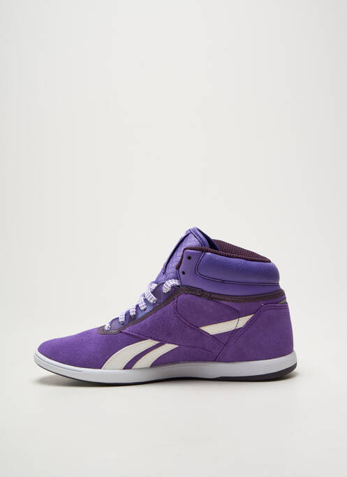 Baskets bout rond talon plat jusqu'à 3cm violet REEBOK femme
