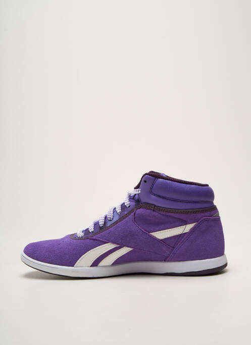Baskets bout rond talon plat jusqu'à 3cm violet REEBOK femme