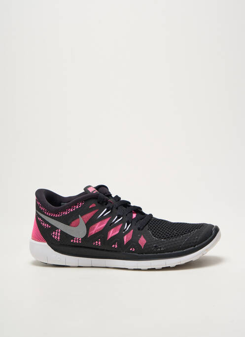 Baskets bout rond talon plat jusqu'à 3cm rose NIKE femme
