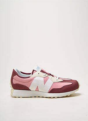 Baskets bout rond talon plat jusqu'à 3cm rose NEW BALANCE femme