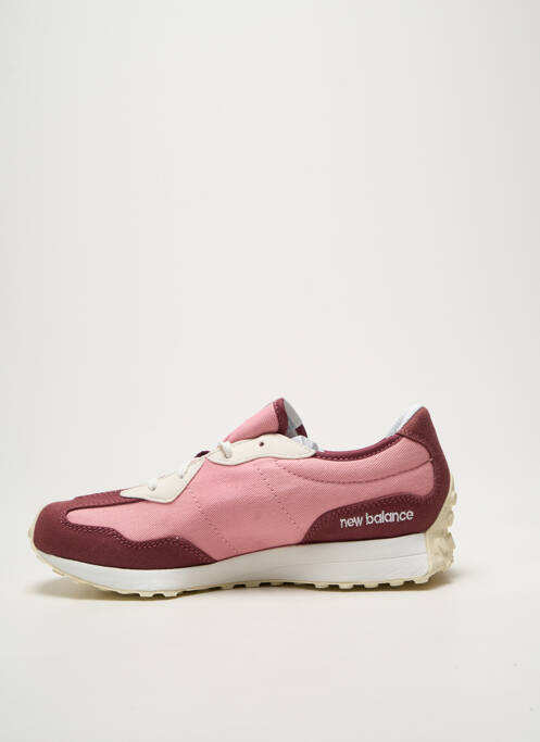 Baskets bout rond talon plat jusqu'à 3cm rose NEW BALANCE femme