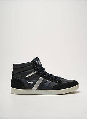 Baskets tissage satiné bout rond noir GOLA homme