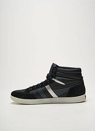 Baskets tissage satiné bout rond noir GOLA homme