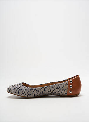 Ballerines bout carré talon plat jusqu'à 3cm marron ARMANI femme