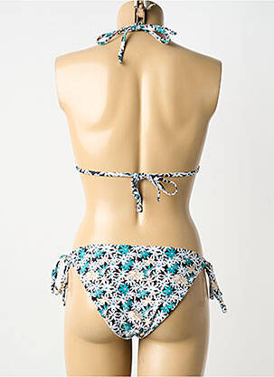 Maillot de bain 2 pièces stretch haut soutien-gorge avec mousse de rembourrage amovible vert FEI femme