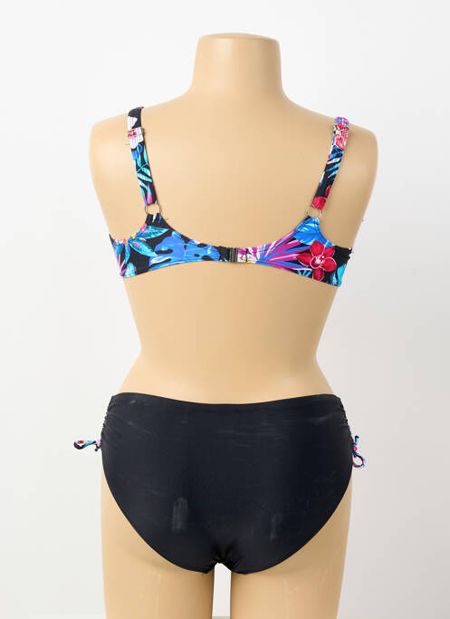 Maillot de bain 2 pièces stretch haut soutien-gorge balconnet noir VERY ZEN femme