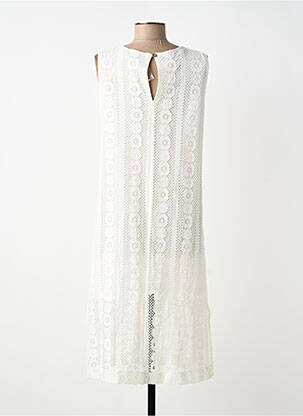 Robe mi-longue sans manche sans manche blanc SOPHYLINE femme