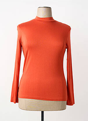 T-shirt manches longues manches longues orange VETISTYLE femme
