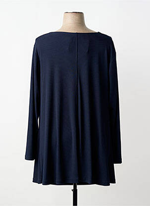 Tunique manches longues col rond bleu 2W PARIS femme