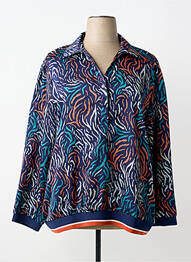 Blouse manches longues manches longues bleu A BELLE femme